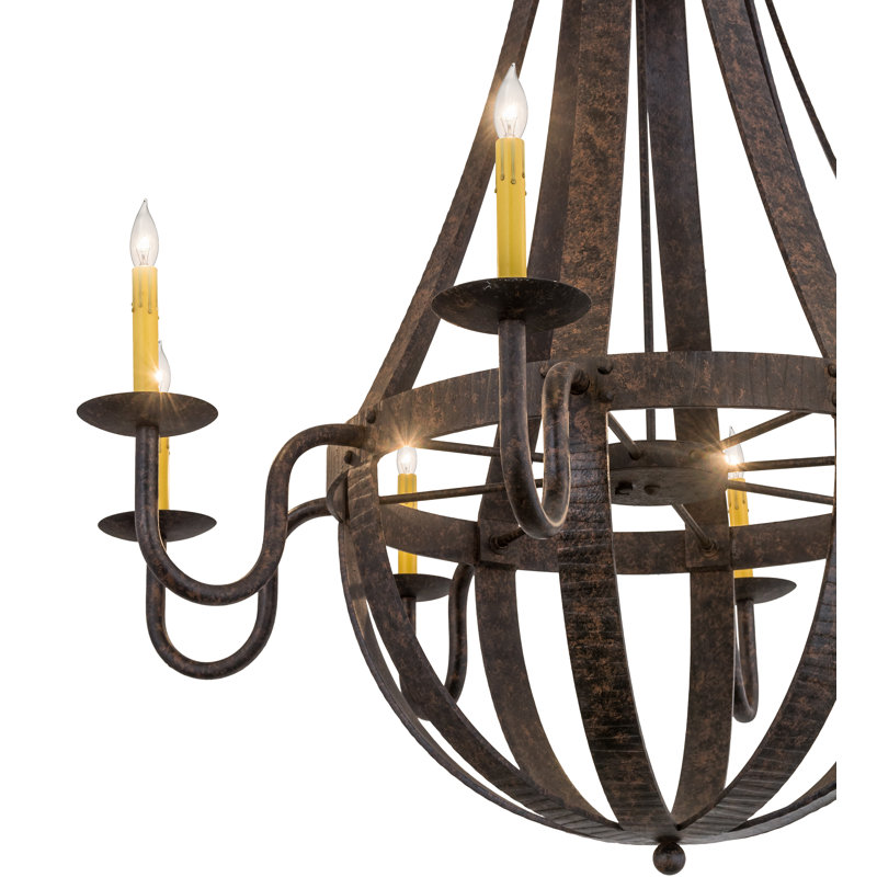 Lustre empire 8 lumières façon bougie