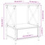 Ardi 50cm W Iron Bedside Table-412225812