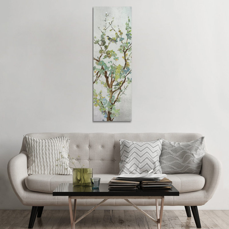 Sage Branch II by Asia Jensen - Wrapped Canvas Panoramic Painting, 152.4 cm H x 50.8 cm W x 3.175 cm D