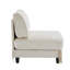 Canapé modulaire en velours beige sans accoudoirs-129510278