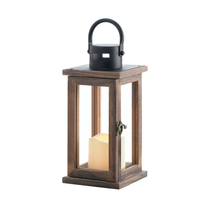 10.75'' H Tabletop Lantern with Candle Included