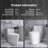 12 Inch One Piece 1.6/1.1 GPF Dual Flush Elongated Toilet In White Seat Included