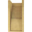 Corbeau en bois de cèdre brut Garner, l 8 po x P 8 po x H 16 po, brun clair-88293690