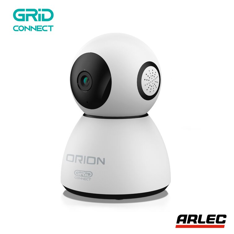 orion 1080p hd white grid connect smart outdoor security camera