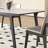 Simple Rock Plate Dining Table And Chairs 4 - Person Four Leg Dining Set-101945792