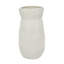 Vase moderne en céramique blanche Cosmoliving par Cosmopolitan, 12 x 6 x 6