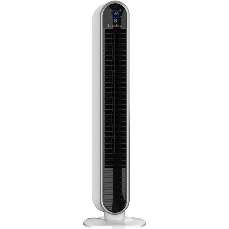 Lasko 40" White Smart Oscillating Tower Fan with Wi-Fi and Voice Control