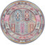 Tapis rouge / gris / bleu Wilbar-619560680