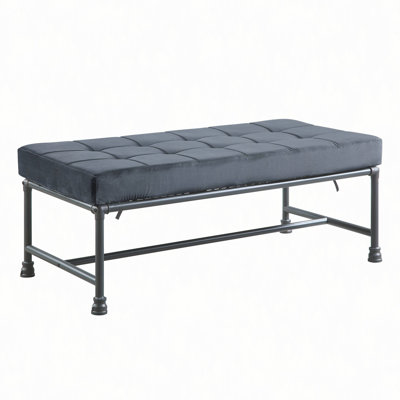 Banc en velours et sable Brantley