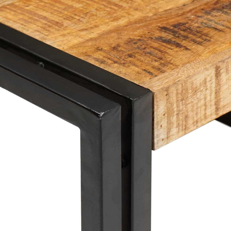 Bathroom Shelf 120 X 50 X 23 Cm Solid Mango Wood, Natural