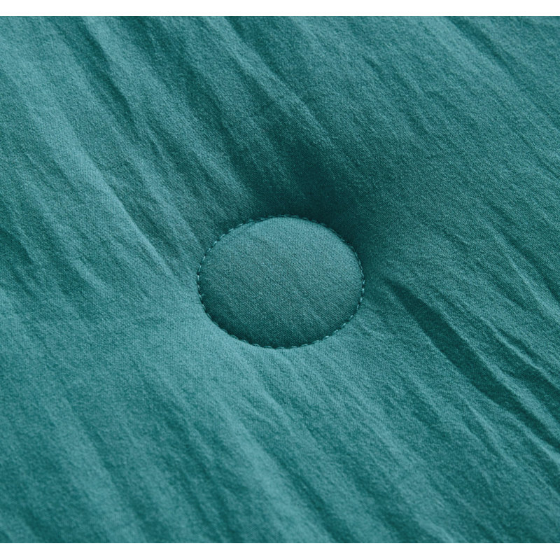 Ruffled Edge Microfiber Bed in a Bag Comforter Set, King Comforter + 6 Additional Pieces, Teal