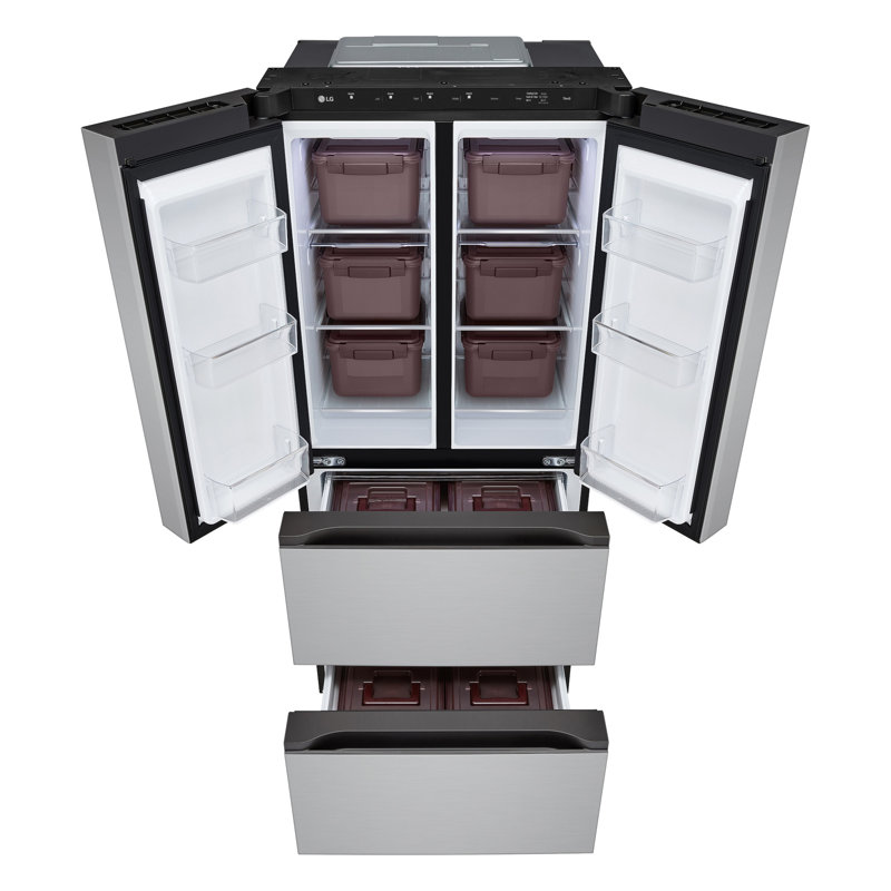 LG Kimchi/Specialty Food French Door Refrigerator, Platinum Silver, 14 cu. ft.