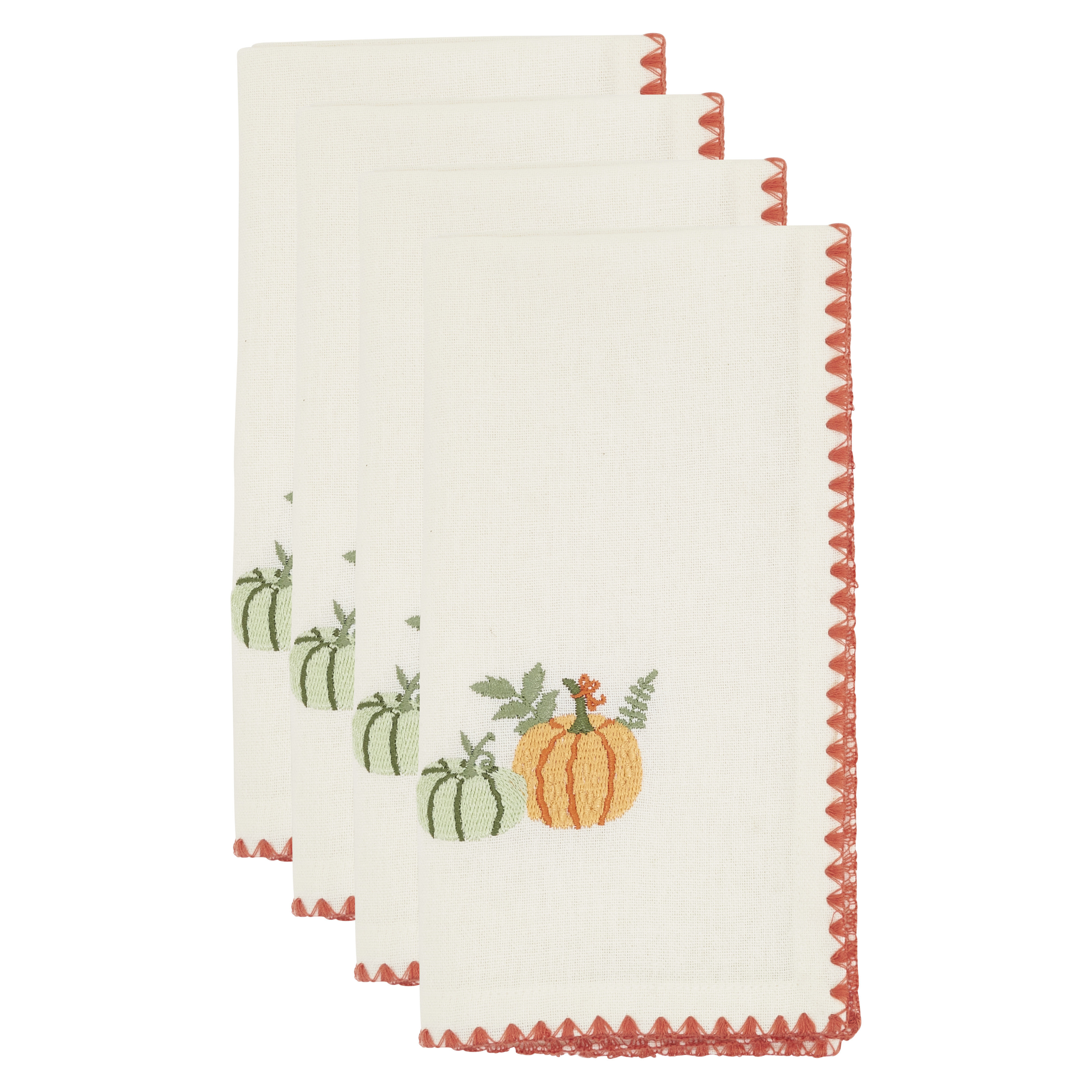 The Holiday Aisle® Fall Pumpkins Napkin (Set of 4) | Birch Lane