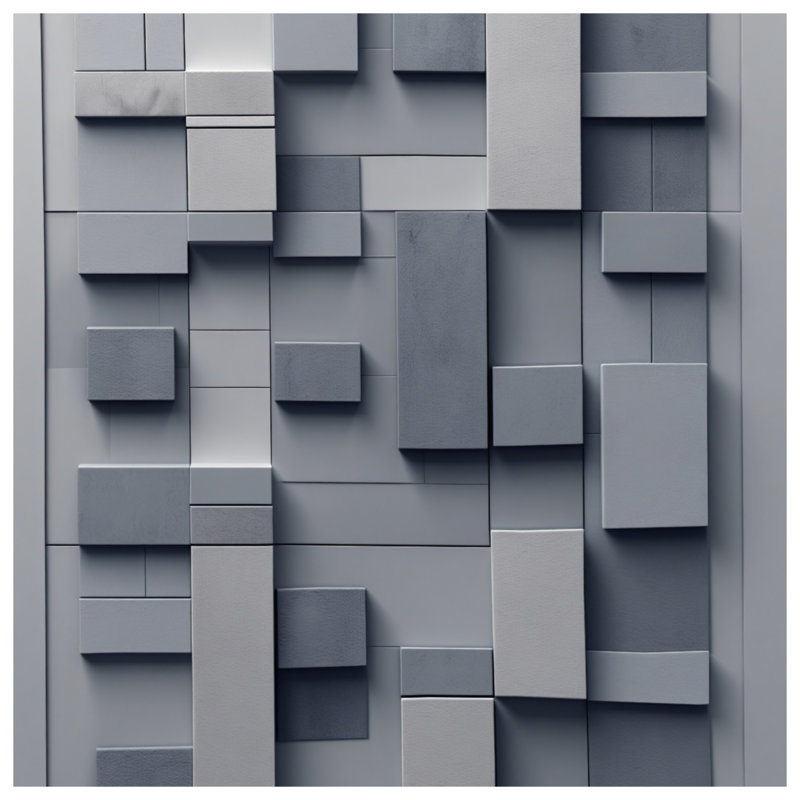 Édredon géométrique à blocs gris, Twin
