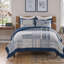 Ensemble de courtepointe réversible 3 pièces Voyage Blue de Greenland Home Fashions-130802467