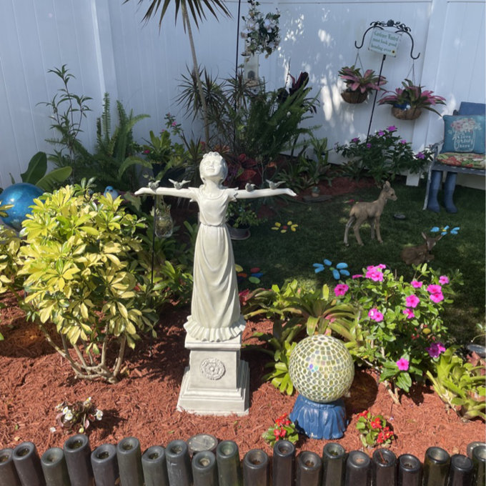 Design Toscano Statue De Jardin En Pierre De Bienvenue Motif 140370