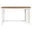 Ensemble de 5 tables de bar en bois à hauteur de comptoir avec 4 chaises, blanc-672811306