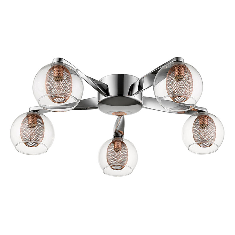 Justus Flush Mount, Copper