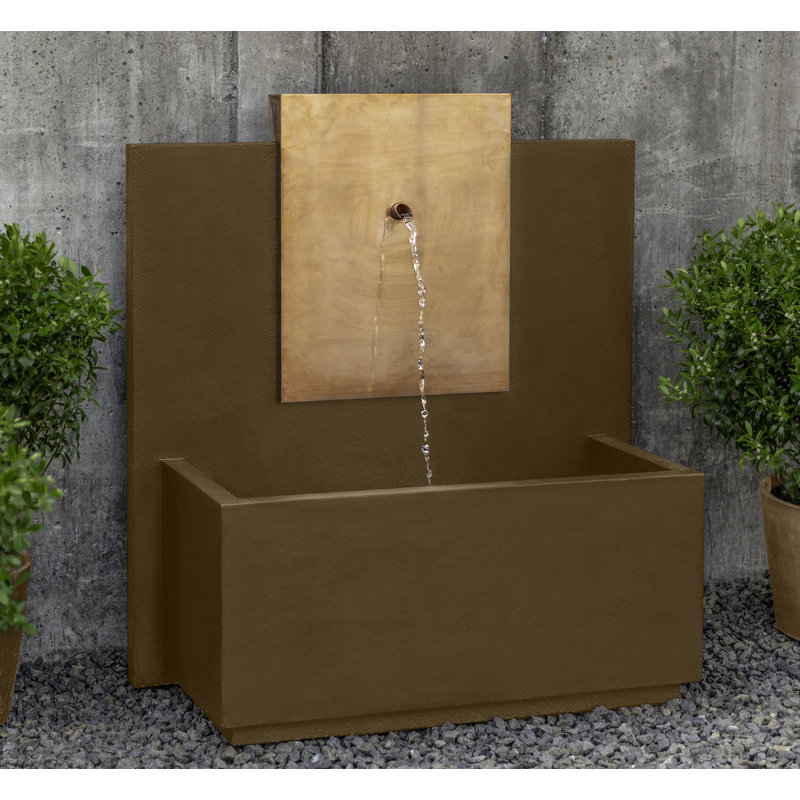 MC Series Hand Crafted Weather Resistant Floor Fountain, Pietra Nuova