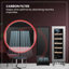 18 Bottle WINE REFRIGERATOR Freestanding/Builtin 7 Colour LED 110V-67117232