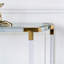 Console italienne en acrylique transparent