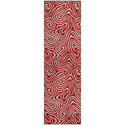 Premium Machine Washable Birchview AMF1030 Swirls Rug