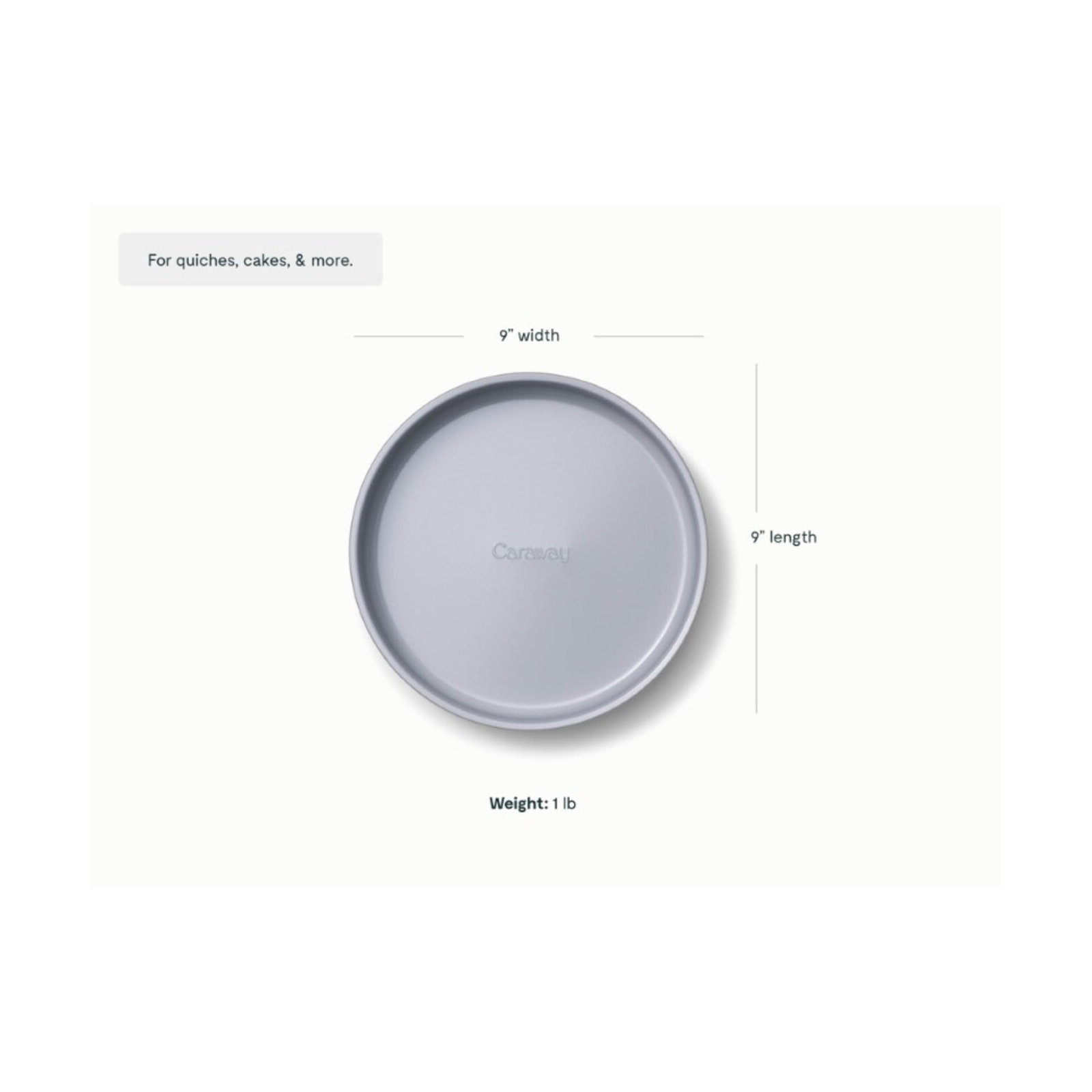 Caraway Nonstick Ceramic Circle Pan, Navy