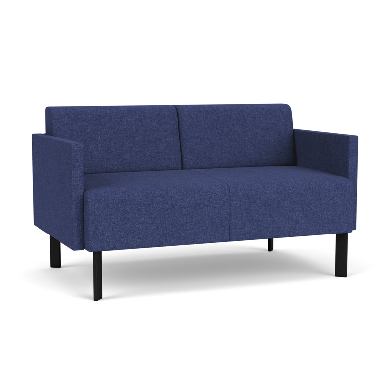 Causeuse de réception Luxe Lounge, Acier noir, Amiral Archetype