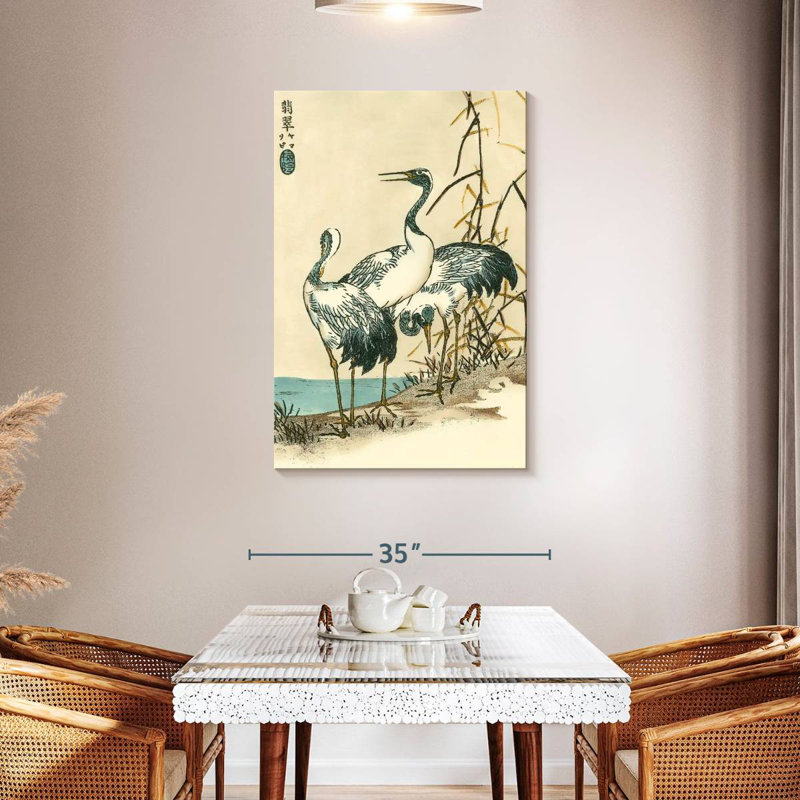 Brampt Oriental Crane II, 30" H x 20" W