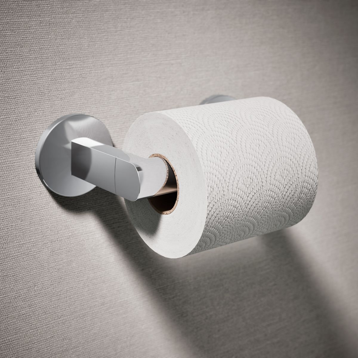 Components Pivoting Toilet Paper Holder, Polished Chrome
