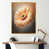 Toile avec cadre flottant or