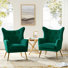 Avianna 29.25'' Wide Tufted Velvet Wingback Chair