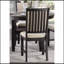 Ensemble de 2 chaises d'appoint en bois à finition noire