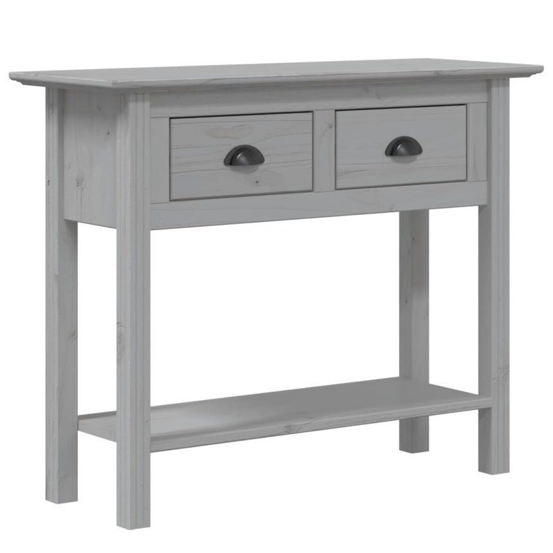 Posen 90cm Solid Wood Console Table, Grey, Grey