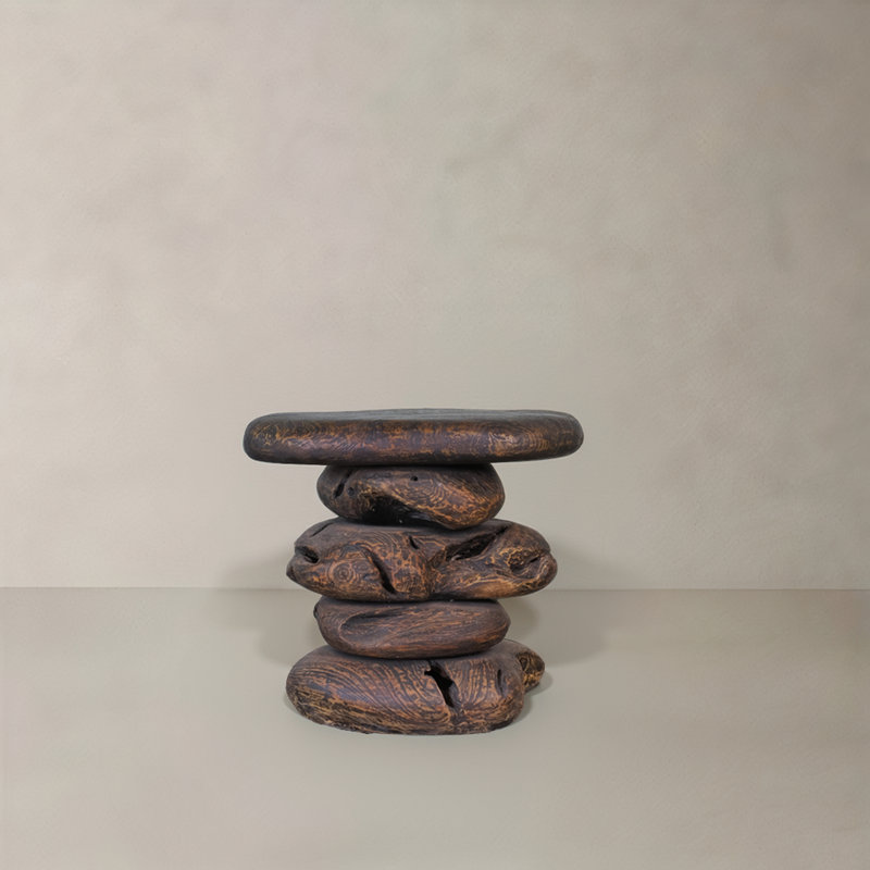 Table d'appoint Hadas en teck massif, naturel