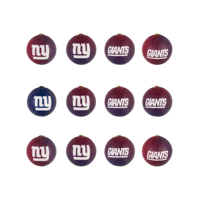 Ensemble d'ornement 12 pièces NFL, Giants de New York