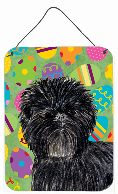 « pâques eggtravaganza », impression sur plaque, Affenpinscher