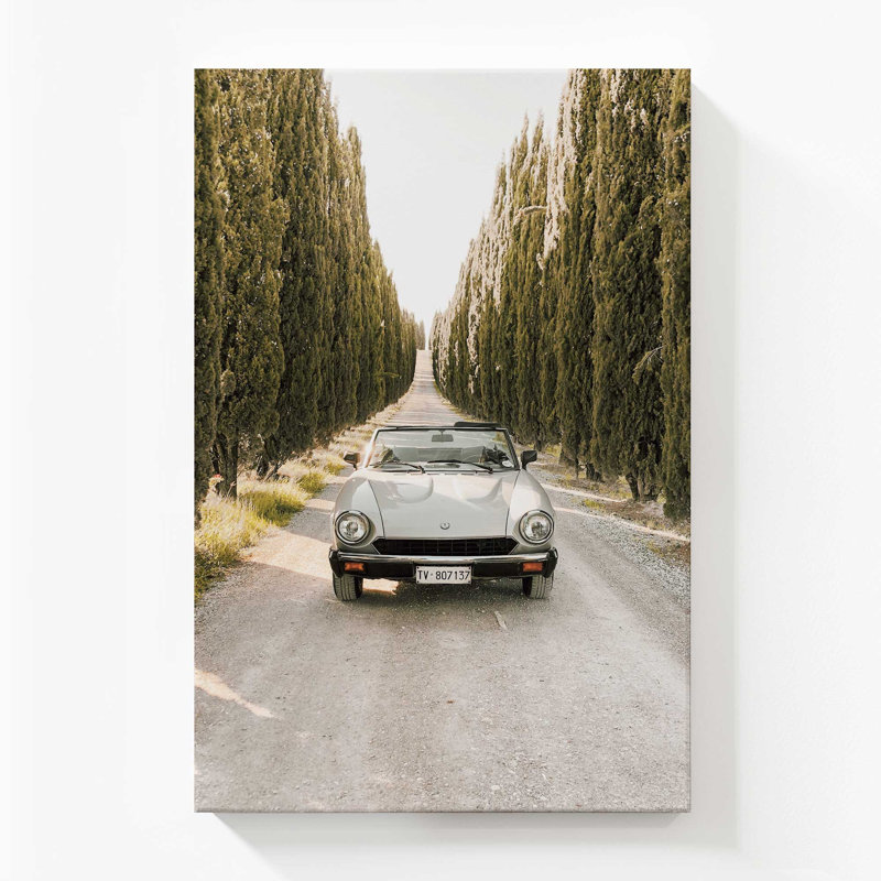 Tuscan Road Trip Rolled Canvas Print, Stretched Canvas, 54" H x 36" W x 1.25" D