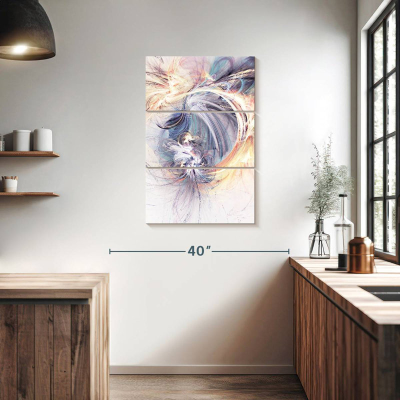 Avery abstrait esprit licorne, H 38 po x l 24 po