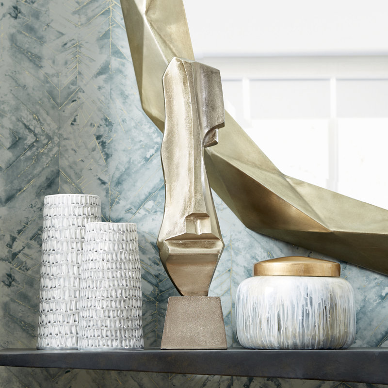 Spirit Ceramic / Porcelain Jar, 7" H x 9.75" W x 9.75" D