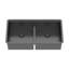Évier de cuisine à double cuve encastrable 36 po x 19 po x 10 po noir bronze industriel avec deux cuves profondes de 10 po
