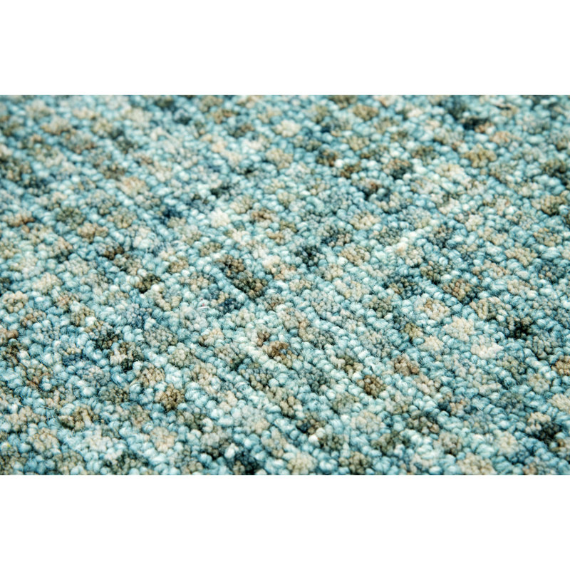 Zellmer Hand Tufted Wool Geometric Indoor Rug, Rectangle 5' x 8'