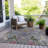 Machine Washable Indoor/Outdoor Xhevrie Gray Rug-1522814858