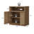 Boho - Rattan Sideboard With Open Storage and Adjustable Shelf
