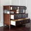 Armoire d'entrée en bois massif de style moderne moderne
