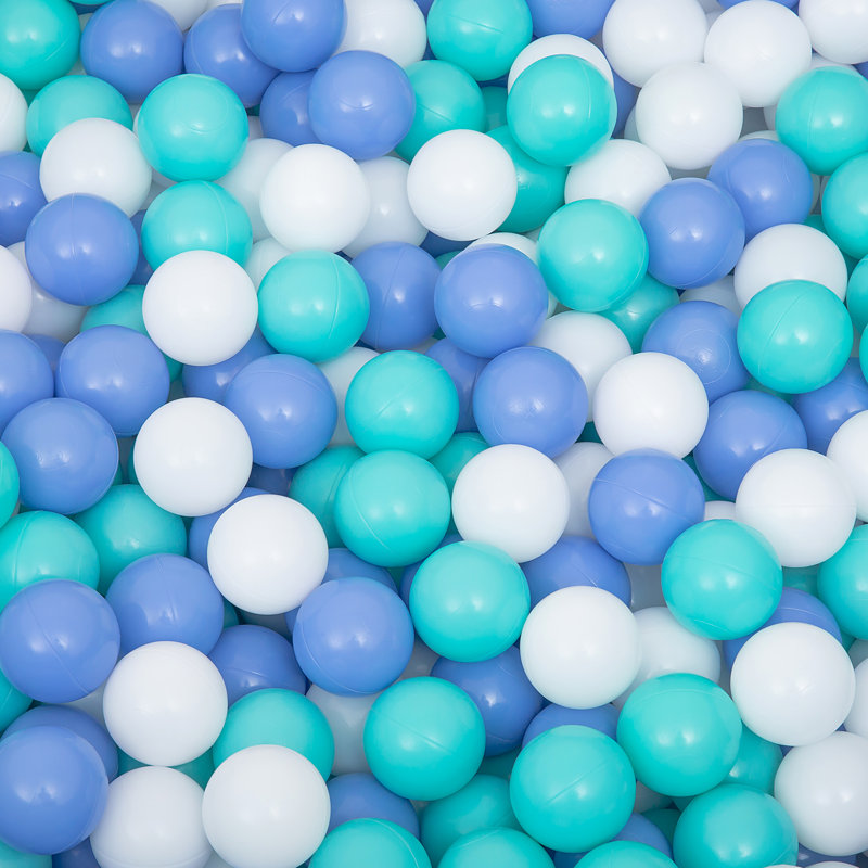 Balls de boules de 1000 pi pour enfants, balles de jeu colorées sans BPA sans phtalate pour tout-petits - Sécuritaire, résistant à l'écrasement, léger et durable