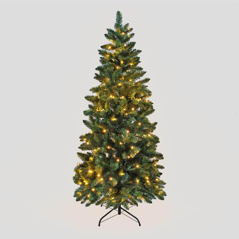 Lighted Artificial Christmas Tree, 7 ft.