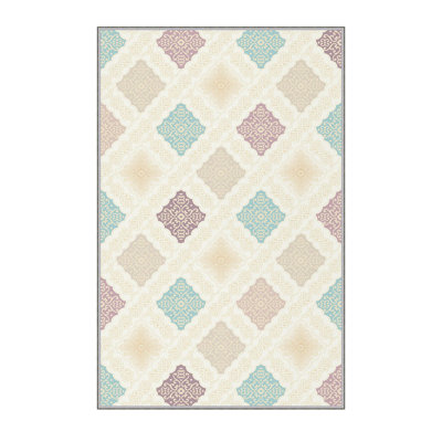 Stylish Hall Carpet (39.4 x 78.7 inches), 100% Polyester, 0.3 in Pile Height | Antibacterial, Non-Slip Underside, Machine Washable | 3D Digital Printed Design, Durable & Soft for Home Décor