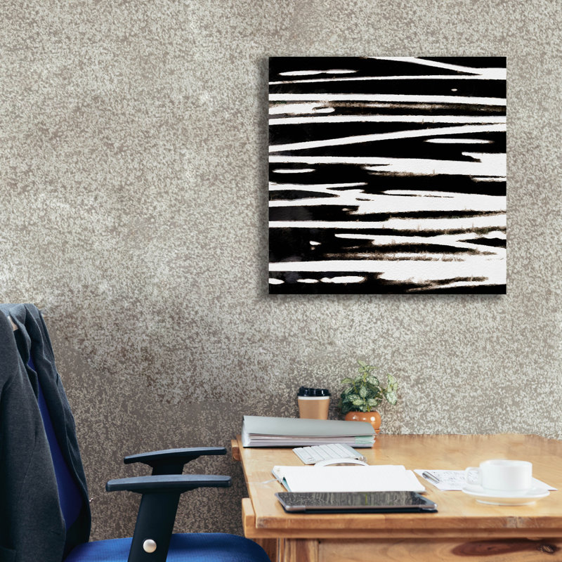  «Streaking Paths 3» par Alonzo Saunders, art mural sur toile, 26 po x 26 po, H 26 po x l 26 po