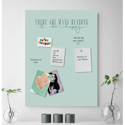 Magnetic Glass Photo Memo Board